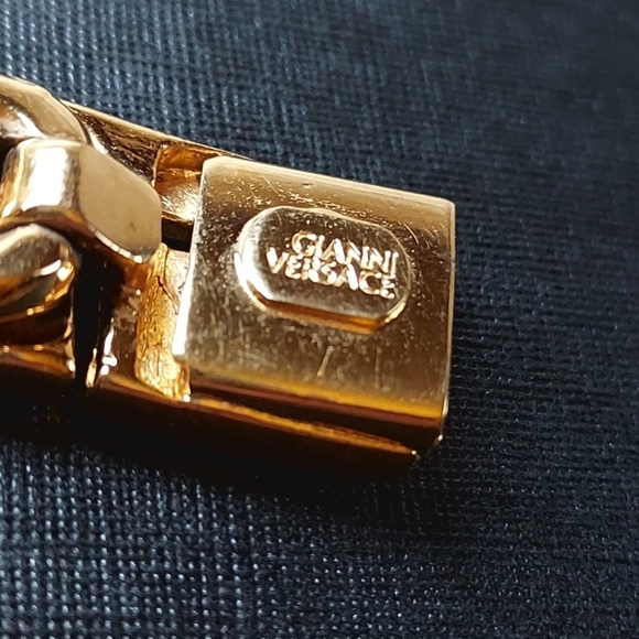 EUC Versace Gold Plated Greca Link Bracelet - Picture 5 of 5